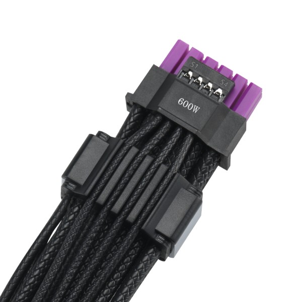 Фото - Кабель живлення для відеокарти Asus ROG Equalizer 12V-2x6 ATX 3.1 & PCIe 5.1 Black (90YE00BN-B0QA00)